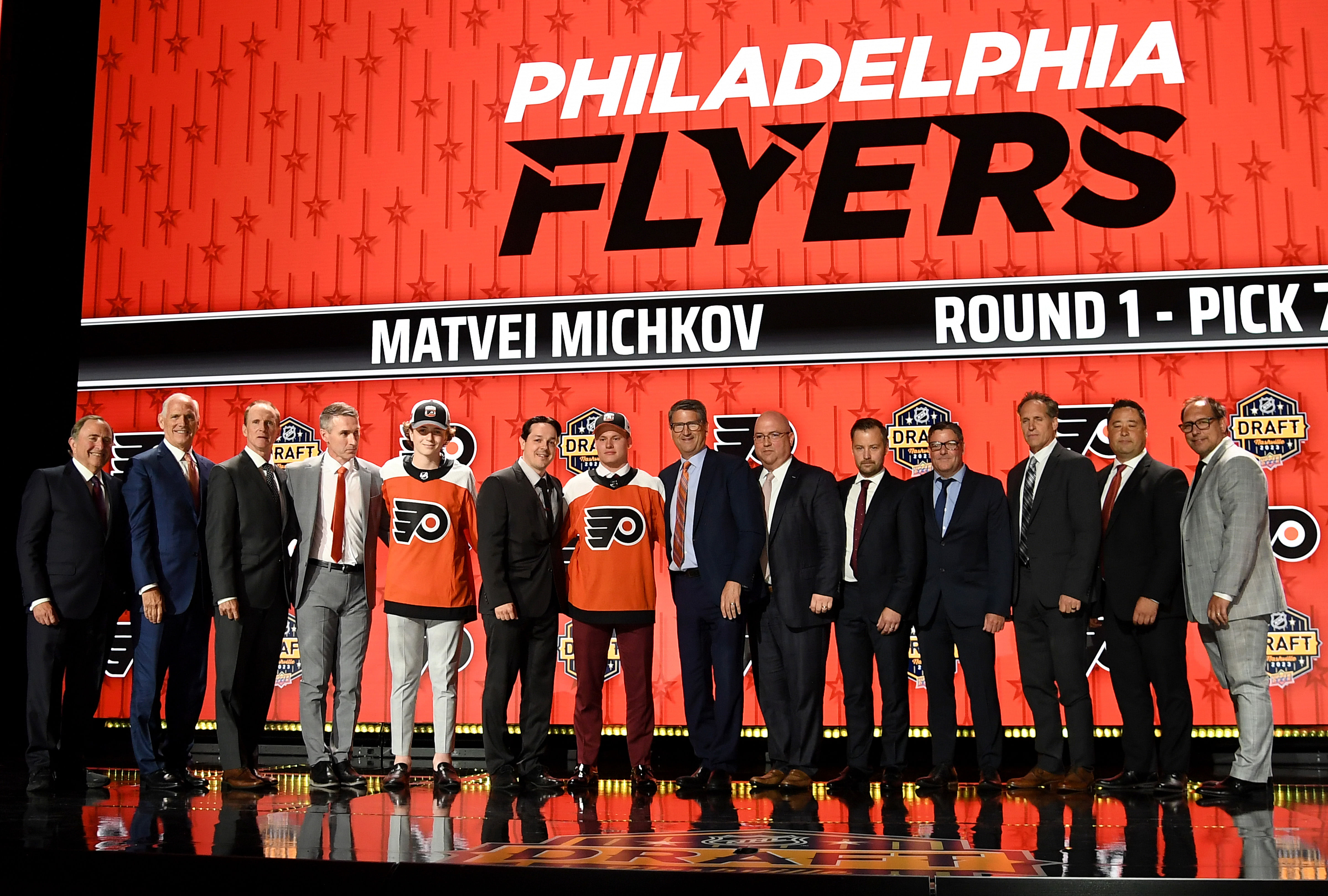 The Flyers scouting staff will be hard-pressed to nail their three first-round picks this season - Source: Imagn